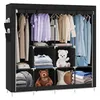 170x170x45 cm Stoffkast, opvouwbare kast, kledingkast van Productafbeelding-voorbeeld 7