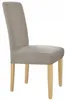 Stuhlhussen - 6 Stück - Graubeige Jacquard - Universeller Produktbild-Vorschau 6