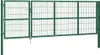 vidaXL Záhradná brána so stĺpikmi 350x120 cm oceľová zelená Náhľad obrázku produktu 1