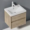 doporro Meuble de Salle de Bains Chêne Blanc Clair Ensemble Voir les images du produit 4