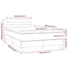 vidaXL Boxspringbed met matras, lichtgrijs, 120x200 cm, Productafbeelding-voorbeeld 6
