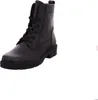 A black leather boot on a white background. Produktbild-Vorschau