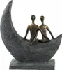 Gilde Skulptur Moon, Dekoobjekt, Dekoration, Dekofigur, Anteprima dell’immagine prodotto 6