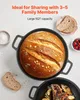 VEVOR Dutch Oven en fonte, 2 en 1 cocotte avec couvercle de Voir les images du produit 2