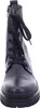 A front view of a black lace-up boot with a thick sole. Produktbild-Vorschau