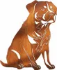 Edelrost Rottweiler - Rost Deko Hund Rostfigur Gartendeko Produktbild-Vorschau 1