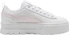 A white Puma sneaker with pink accents and a thick white sole, shown from the side against a white background. Produktbild-Vorschau