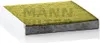 A product shot of a car cabin air filter. Produktbild-Vorschau