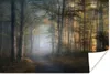 MuchoWow® Poster Wald - Nebel - Bäume - Waldweg - Natur - Produktbild-Vorschau 1