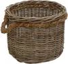 KRINES HOME Großer Pflanzkorb Holzkorb rund Grau Natur Produktbild-Vorschau 1