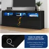 okwish TV-Schrank TV-Lowboard mit LED-Beleuchtung und Smart Produktbild-Vorschau 9