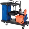 Chariot de nettoyage HOMCOM avec 4 roulettes et 2 seaux Voir les images du produit 1