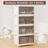 COSTWAY 284 L Skladacie úložné boxy 4-poschodové Náhľad obrázku produktu 6