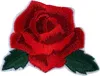 Rosen-Emblem zum Aufbügeln, Rot Produktbild-Vorschau 1