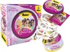 A product shot of a Disney Princess Dobble game box and its components. Produktbild-Vorschau