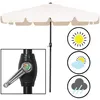 Springos® Ombrellone rettangolare da giardino con funzione Anteprima dell’immagine prodotto 6