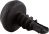 A close-up, isolated shot of a black screw against a white background. Anteprima dell’immagine prodotto