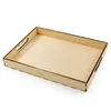 A wooden tray on a white background. Produktbild-Vorschau