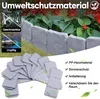 Lot de 40 bordures de pelouse en plastique, aspect pierre, Voir les images du produit 5