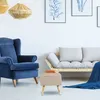 Relaxdays – taburet s úložným prostorem, potah z umělého Náhled obrázku produktu 2