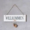 2er Set Willkommensschilder MDF Holz Herz Türschild Produktbild-Vorschau 7