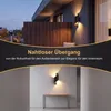 2 Stk Moderne Led Wandleuchte Schwarz Innenwandleuchten Produktbild-Vorschau 2