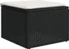 11-tlg. Garten-Sofagarnitur mit Kissen Schwarz Poly Rattan Produktbild-Vorschau 6