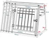 EUGAD Hundetransportbox Alubox für mittlere Hunde, B92x H66 Produktbild-Vorschau 7
