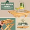 bremermann Table d'appoint, pliable / bambou / env. 40 x 50 Voir les images du produit 5