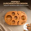 Couchbar für Wein Eiche mit 4 Glasschalen - Getränkehalter Produktbild-Vorschau 6