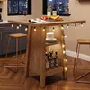 Table de bar Tribesigns avec rangement, hauteur 90 cm, Voir les images du produit 4