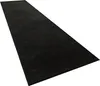 A black runner rug is shown from a diagonal angle against a white background. Produktbild-Vorschau