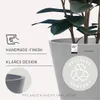 POTS&MORE Pflanztopf Conico 50,¸ 50 cm runde Form Hellgrau Produktbild-Vorschau 4