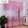 1Pc Flower Jacquard Tuell Fenster Vorhang drapieren Produktbild-Vorschau 1