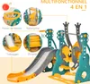 HOMCOM Toboggan et balançoire pour enfants 4 en 1, aire de Voir les images du produit 3