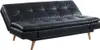 Schlafsofa Klappsofa 3-Sitzer - Kunstleder - Schwarz - Produktbild-Vorschau 3
