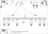 Lampa sufitowa MERIDA 6L Czarny Sollux Lighting SL.0460 Podgląd zdjęcia produktu 5