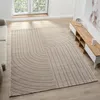 Moderner Kurzflor-Teppich Boho Wohnzimmer Schlafzimmer dünn Produktbild-Vorschau 3