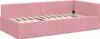 vidaXL Eckbettgestell mit Kopfteil Rosa 100 cm x 200 cm Produktbild-Vorschau 4