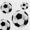 servietten Fußball 33 cm schwarz/weiß 12 Stück Produktbild-Vorschau 3