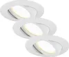 LED Einbauleuchten Dimmbar Schwenkbar 3er Set 5,5 W weiß Produktbild-Vorschau 10