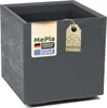 MePla - Kübel KARO-40 Holzoptik 40x40x40 anthrazit Produktbild-Vorschau 1
