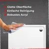 Schulte Duschwanne Adria mit Wannenträger und Ablauf, Produktbild-Vorschau 2