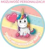 Okrúhly topper na tortu s jednorožcom 20 cm, prémiový, Náhľad obrázku produktu 3