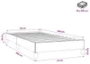 vidaXL Bettgestell ohne Matratze Dunkelgrau 90x200 cm Samt Produktbild-Vorschau 7
