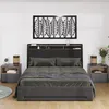 Letto imbottito Vitalispa Christin Antracite/quercia Anteprima dell’immagine prodotto 7