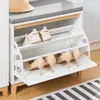 SoBuy Botník s chlopňou Lavica na topánky s vankúšom Komoda Náhľad obrázku produktu 8