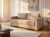 Schlafsofa mit Matratze 4-Sitzer - Cord - Taupe - Produktbild-Vorschau 2