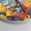 Wanduhr - Rund - Glasuhr - Abstraktion modern - 40x40cm - Produktbild-Vorschau 5