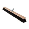 A broom head with a wooden handle and metal attachment for a broomstick, isolated on a white background. Anteprima dell’immagine prodotto